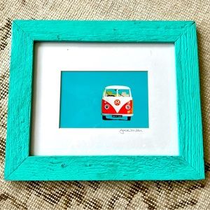 Volkswagen Bus signed art by Jack Miller